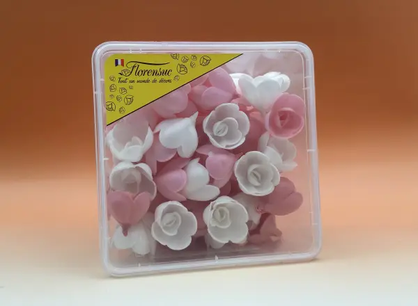 Roses blanches et roses assorties azyme