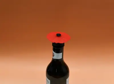 Bouchon coquelicot siliconed