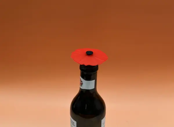 Bouchon coquelicot siliconed