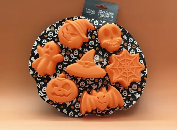 Moule silicone 7 empreintes Halloween