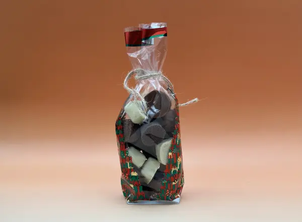 Sachets avec fond carton décor Noël