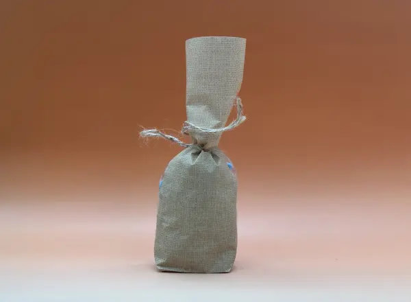 Sacs cello effet toile de jute