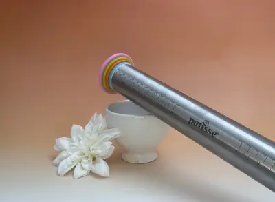 Rouleau inox avec guides 