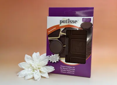 Moule silicone avec poussoir pour sablé chocolat