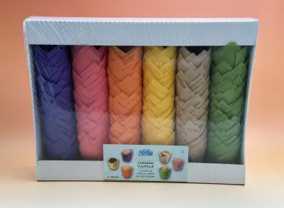 Caissettes à muffins multicolores