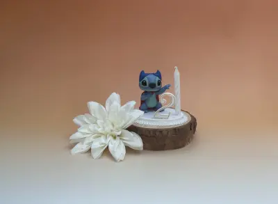 Sujet bougie Stitch