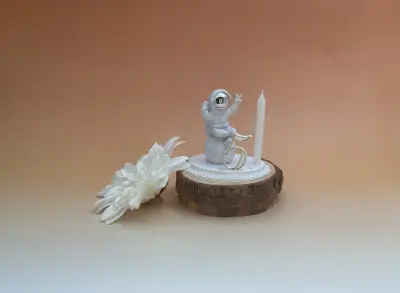Sujet bougie Astronaute