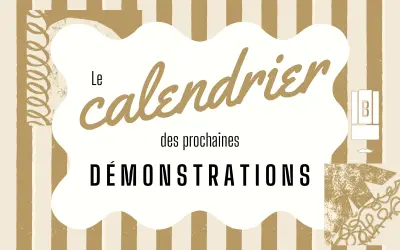 Programme des démonstrations 1er semestre 2026.
