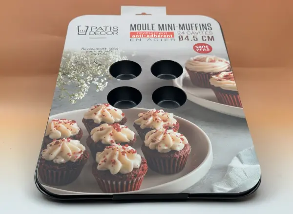 Moule à 24 minis muffins sans PFAS