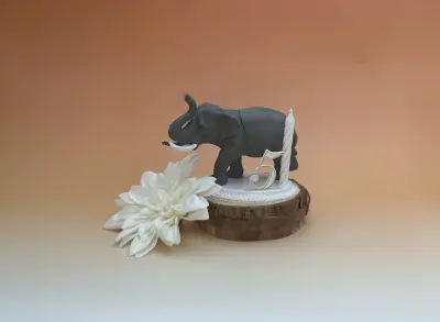 Sujet bougie Animaux  - 5