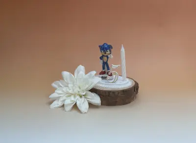 Sujet bougie Sonic