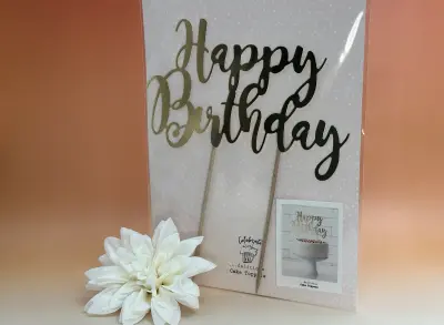 Cake topper Happy Birthday Or