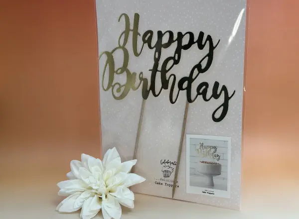 Cake topper Happy Birthday Or