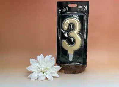 bougie XXL or N°3