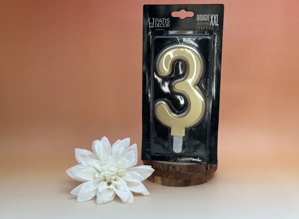 bougie XXL or N°3