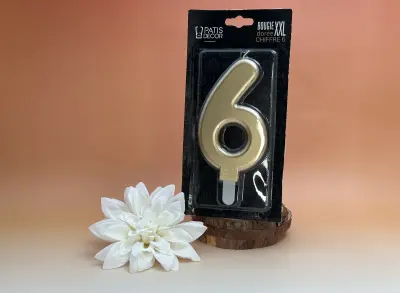 bougie XXL or N° 6