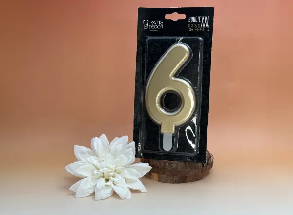 bougie XXL or N° 6