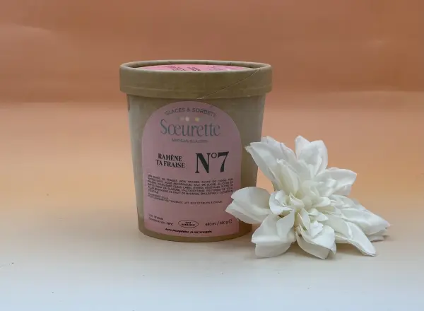 Glace fraise Soeurette