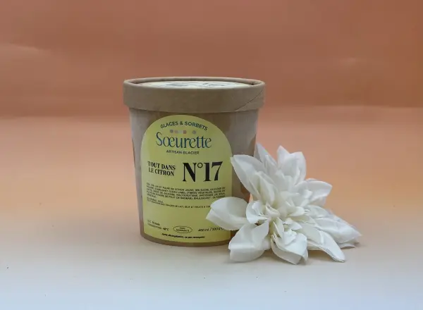 Glace citron jaune Soeurette