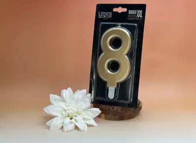 bougie XXL or  N°8