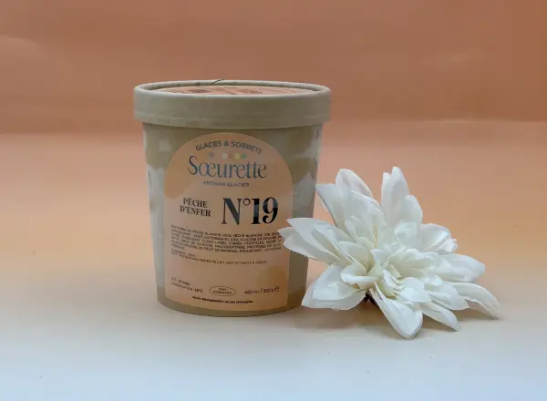 Glace pêche Soeurette