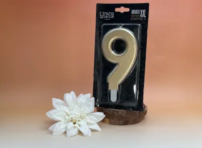 bougie XXL or N°9