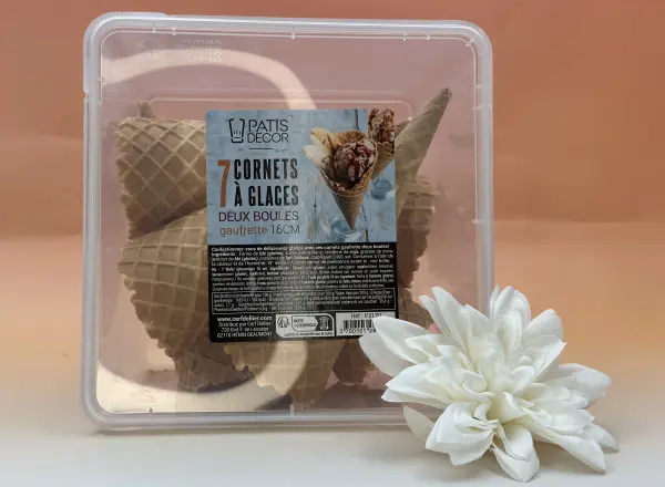 7 cornets à glace XL
