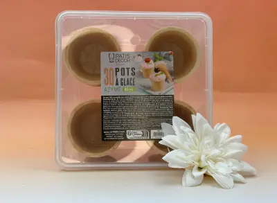 30 pots azyme pour glaces