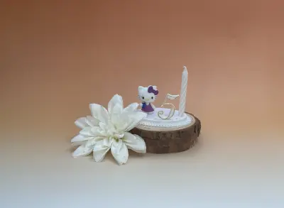 Sujet bougie Hello Kitty