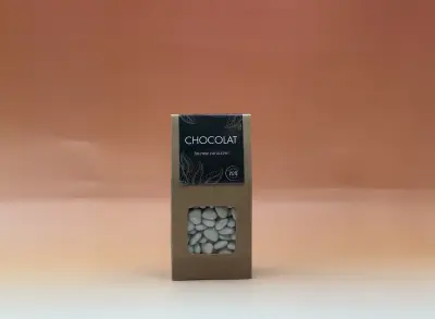Dragées mini coeur chocolat - 8