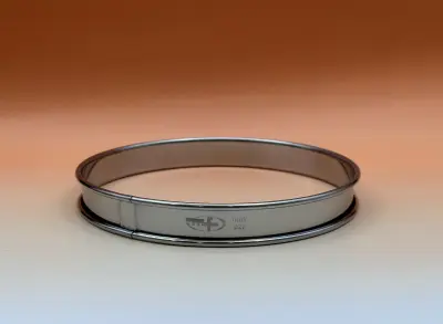 Cercle à tarte profond bord roulé