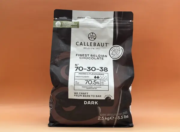 Pistoles de chocolat noir amère 7030