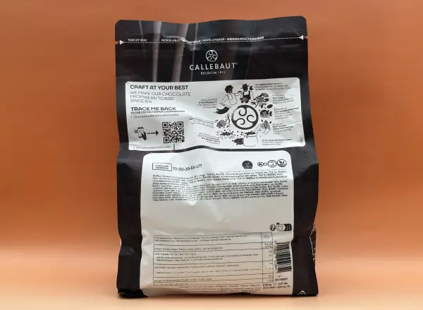 Pistoles de chocolat noir amère 7030